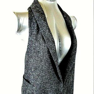 Cabi womens XS gray TWEED fully lined vest Womens